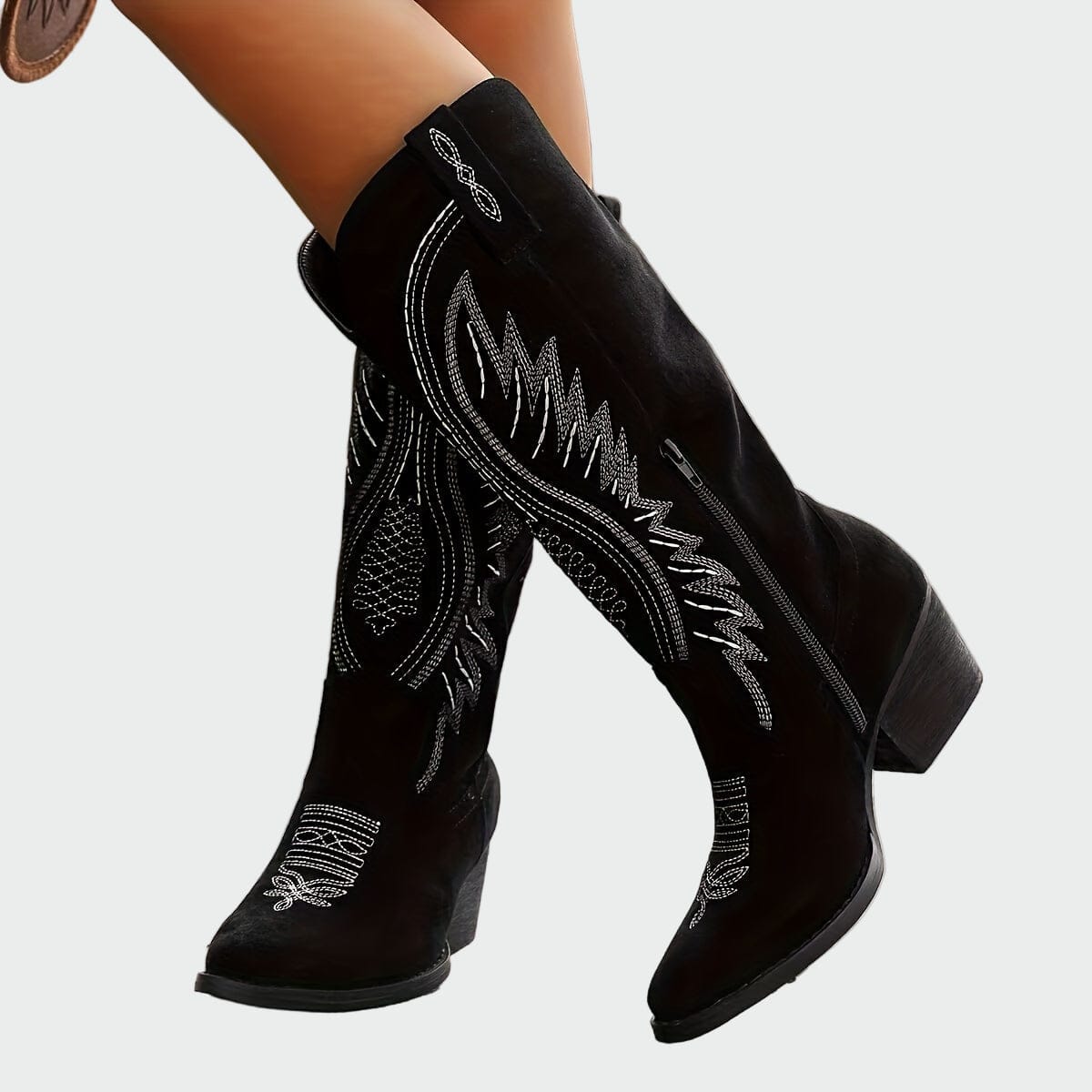 Divatos hímzett cowboy csizma