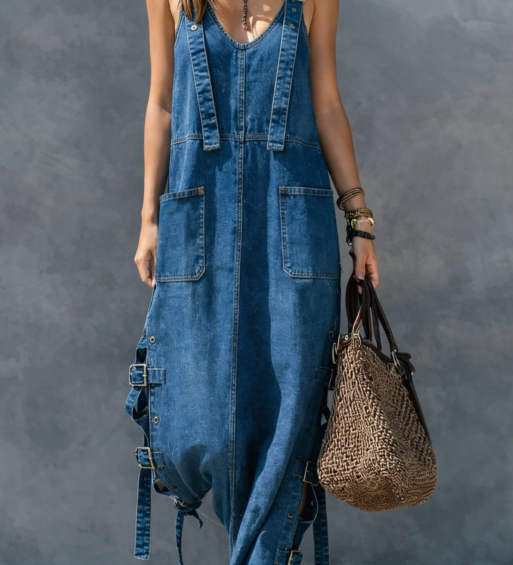 Harper | Denim kombináció rugalmas derékkal