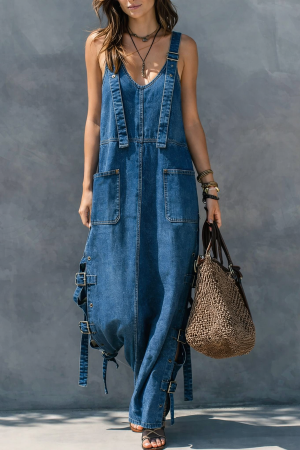 Harper | Denim kombináció rugalmas derékkal