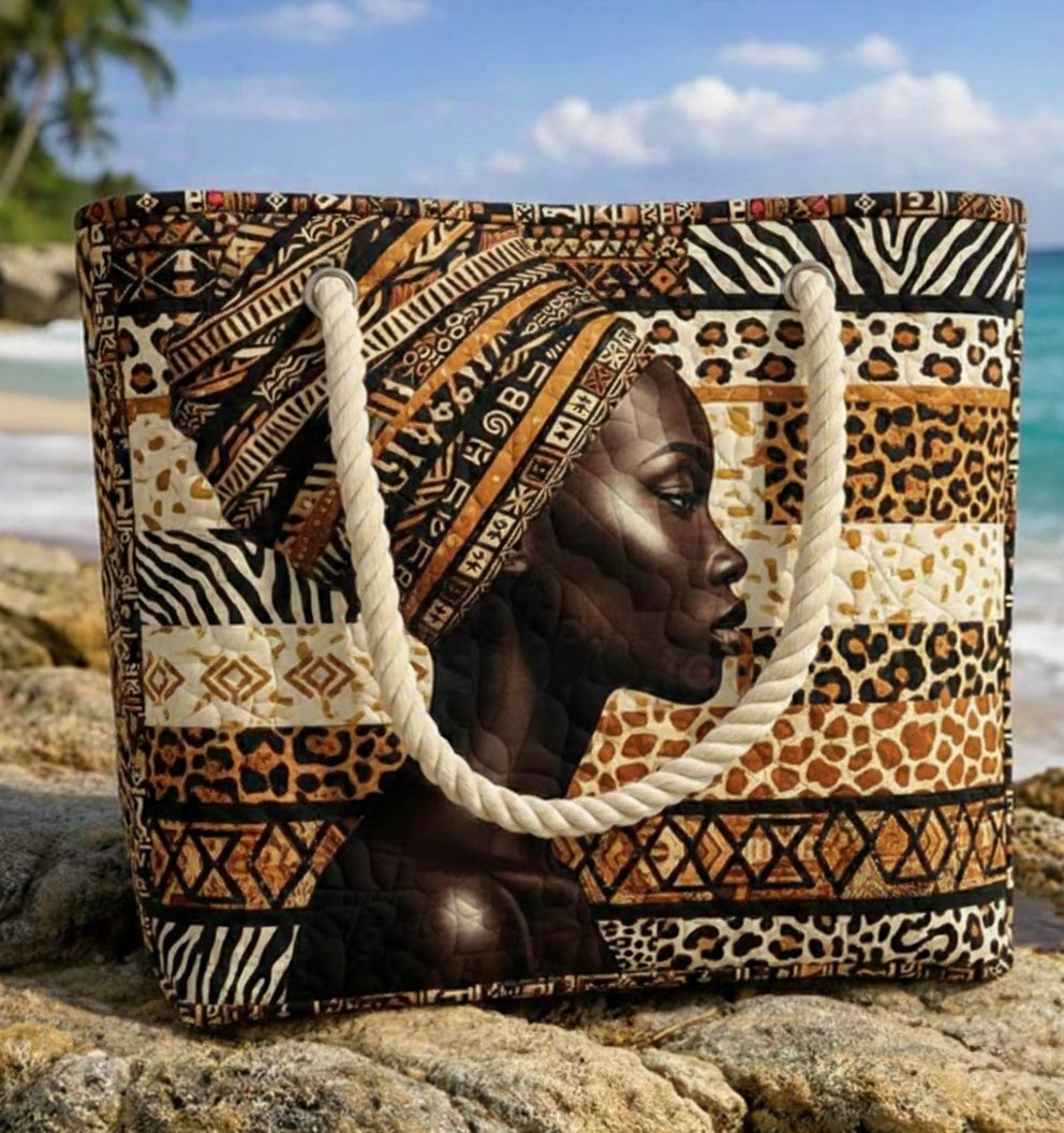 Kézzel Készített Strandtáska | Melanin Királynő