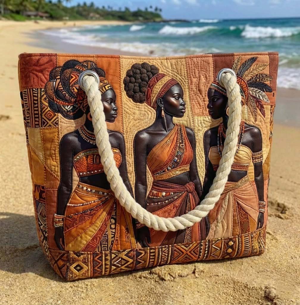 Kézzel Készített Strandtáska | Melanin Queens Glow
