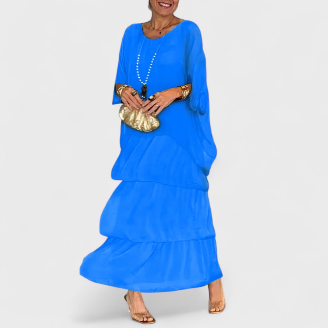 Nora - Elegáns boho chiffon ruha