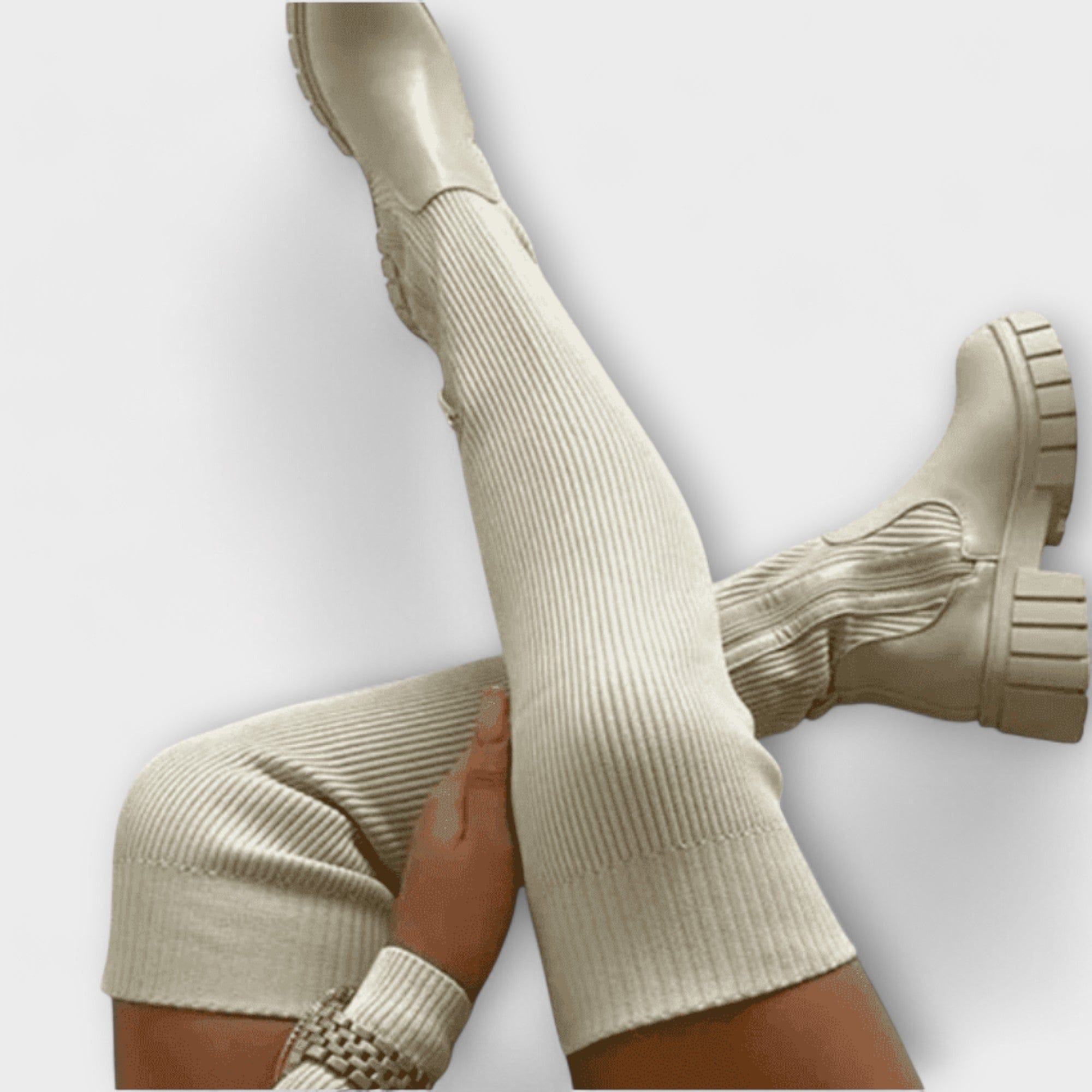 Lureva – Overknee csizma Chunky talppal