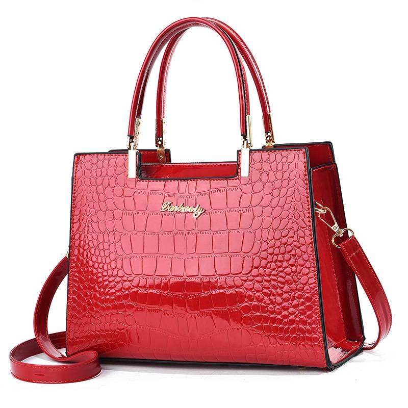Gianna Boutique - Fényes Krokodil Mintás Oldaltáska