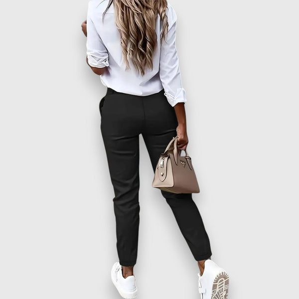 Lina – Slim fit jogger nadrág üzleti stílusban