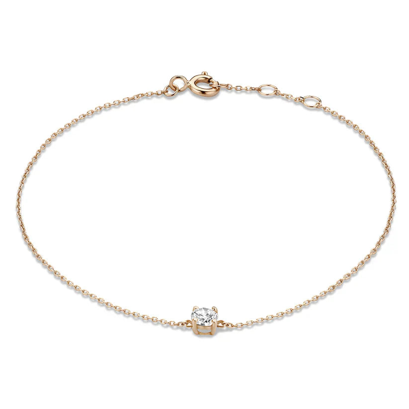 Dalynette | Moissanite Kővel Díszített Karkötő 14k Aranyban