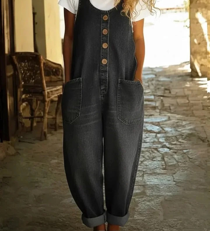 Ruth | Vintage Mosott Denim Kötött Nadrág