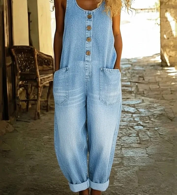 Ruth | Vintage Mosott Denim Kötött Nadrág