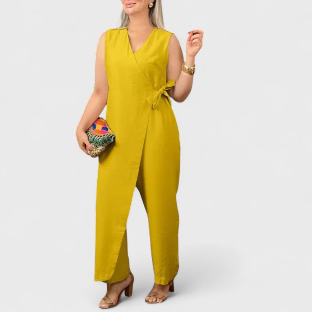 Inès - Elegáns V-nyakú overall